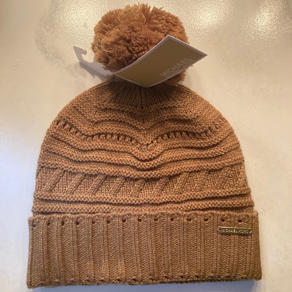 Winter Camel Tan Michael Kors Beanie | Women